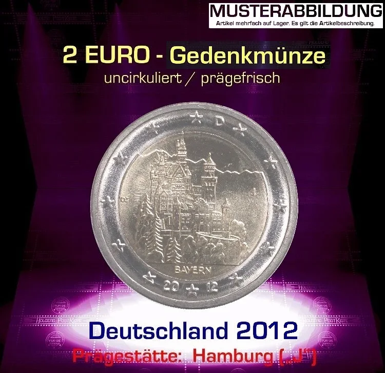 Euromünze 2 EURO Deutschland 2012 (J) - Bayern / unc