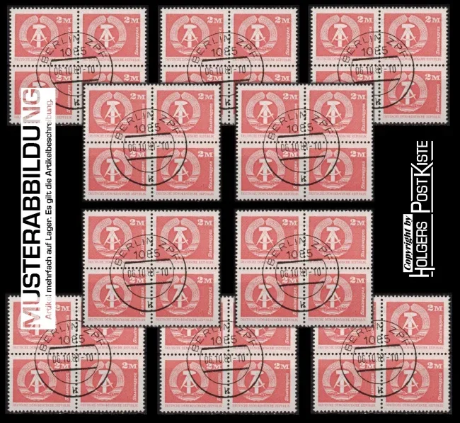 Mengenlot - DDR Aufbau 2550 v - 10x Viererblockeinheit /gest.