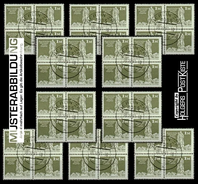 Mengenlot - DDR Aufbau 2561 - 10x Viererblockeinheit /gest.