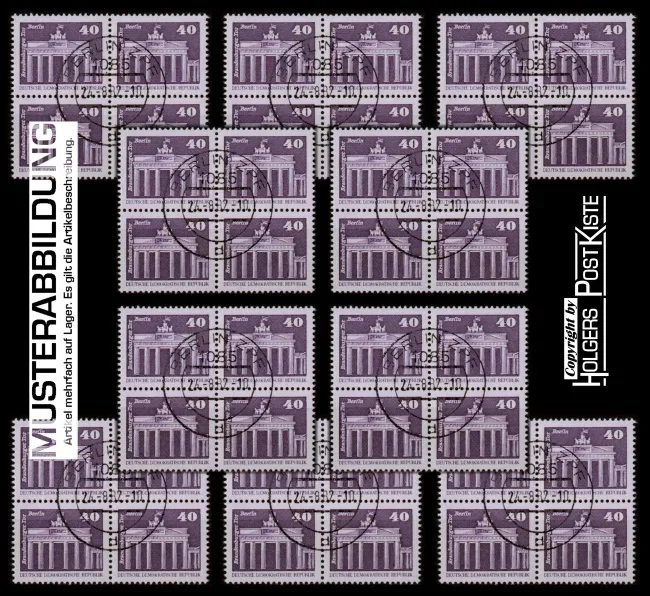 Mengenlot - DDR Aufbau 2541 - 10x Viererblockeinheit /gest.