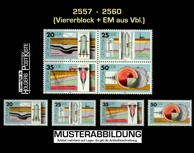 Speziallot DDR - 2557-2560 - Viererblock+Satz postfrisch