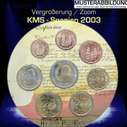 offizielles Kursmünzenset KARL V - Habsburger Reich 2003 = 5 Länder-Set