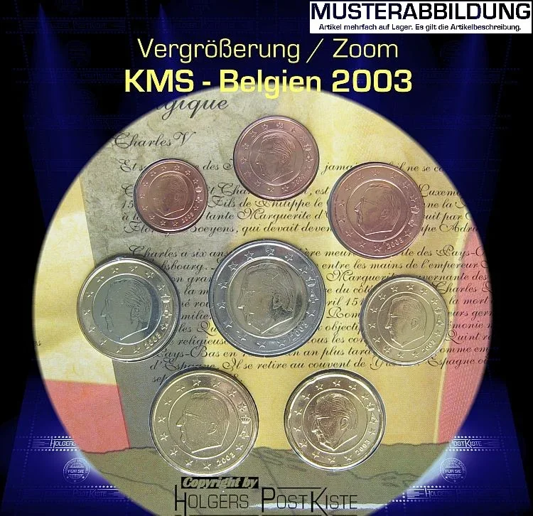 offizielles Kursmünzenset KARL V - Habsburger Reich 2003 = 5 Länder-Set