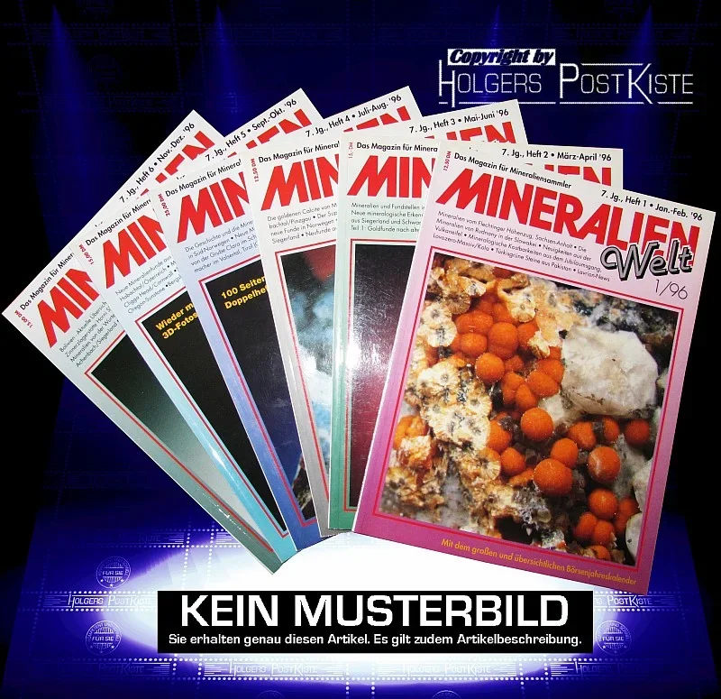 Fachzeitschrift Mineralienwelt (MW) - Jahresausgabe 1996
