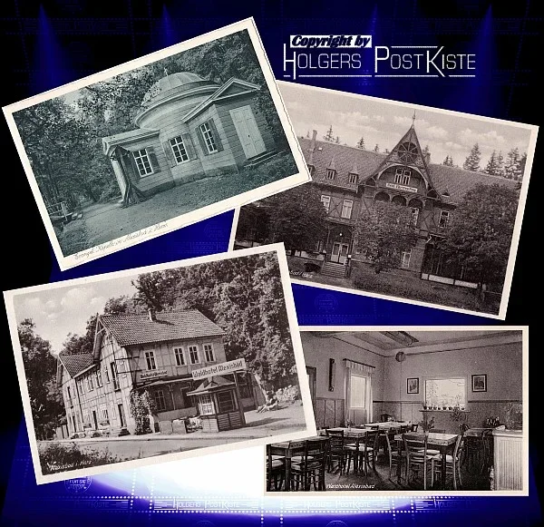 4x Ansichtskarten - Alexisbad , Hotel Försterling + Waldhotel + Kapelle