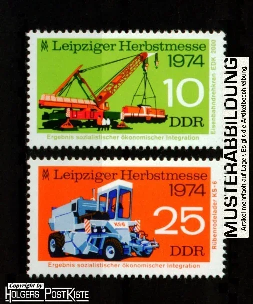 Satzausgabe DDR 1973+1974 Herbstmesse