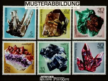 Satzausgabe DDR 1737-1742 Bergakademie Freiberg - Minerale (II.Ausgabe)