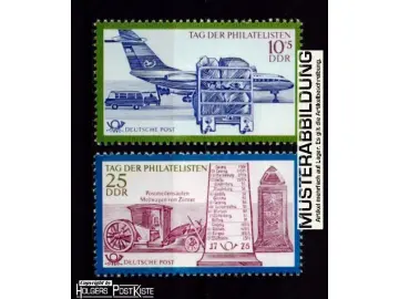 Satzausgabe DDR 1703+1704 Philatelistentag
