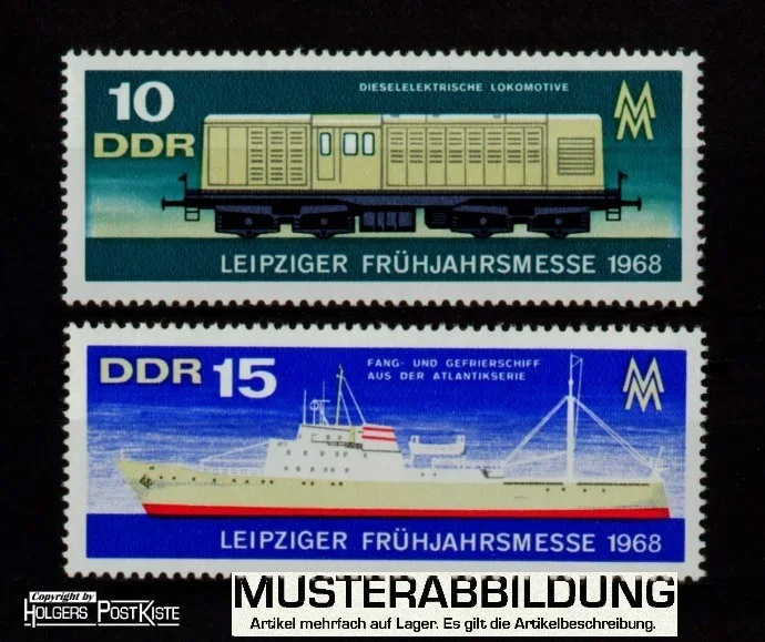 Satzausgabe DDR 1349+1350 Frühjahrsmesse Leipzig