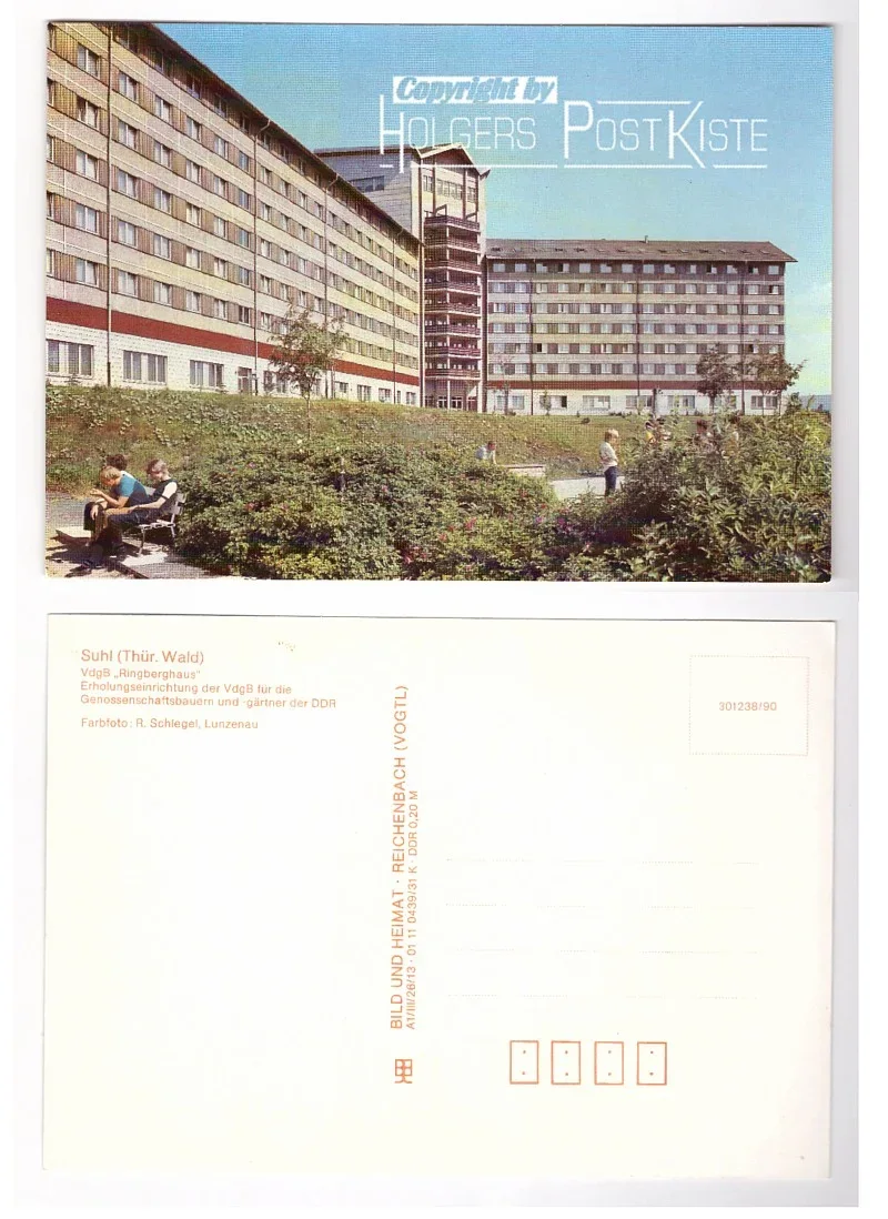 DDR-Ansichtskarte - VdgB Erholungseinrichtung Ringberghaus in Suhl