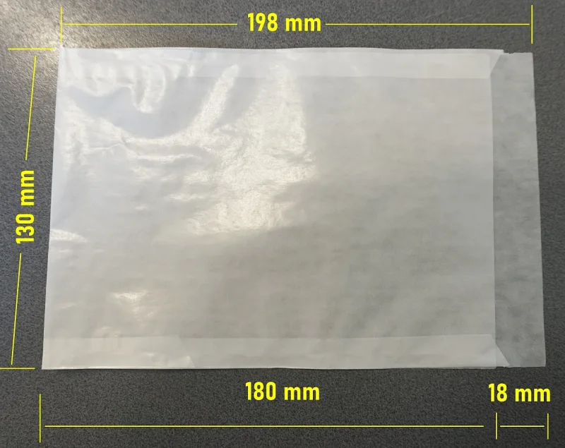 10erPack - Pergamintüten mit Lasche - Format ca. 19,5 x 13 cm)