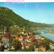 Ansichtskarte - Ortschaft Königstein mit Festung Königstein /Sächs.Schweiz