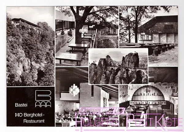 Ansichtskarte (Echtfoto) - HO-Berghotel Bastei bei Rathen / Sächs.Schweiz