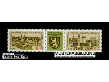 Zusammendruck DDR WZd332 (2153+2154) Briefmarkenausstellung