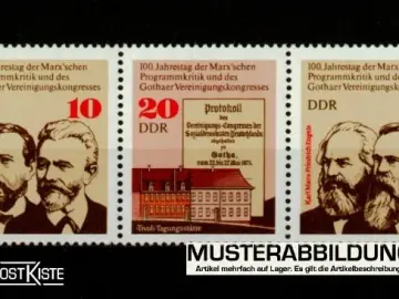 Zusammendruck DDR WZd328 (2050-2052) Marx'sche Programmkritik