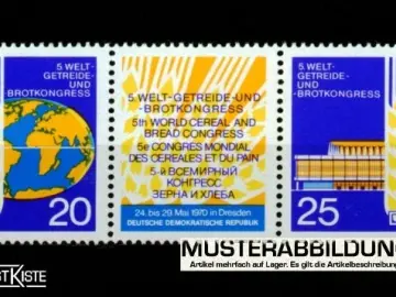 Zusammendruck DDR WZd224 (1575+1576) Getreide- und Brotkongress Dresden