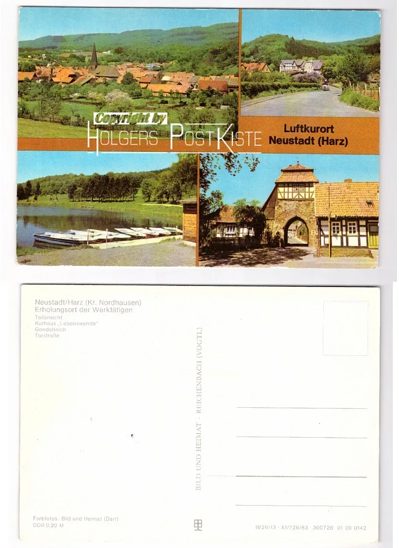 DDR-Ansichtskarte - Luftkurort Neustadt im Harz