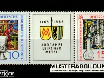 Zusammendruck DDR WZd141 (1052+1053) Herbstmesse Leipzig