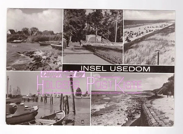 Ansichtskarte (Echtfoto) - Insel Usedom - Zempin, Kölpinsee, Trassenheide, Koserow