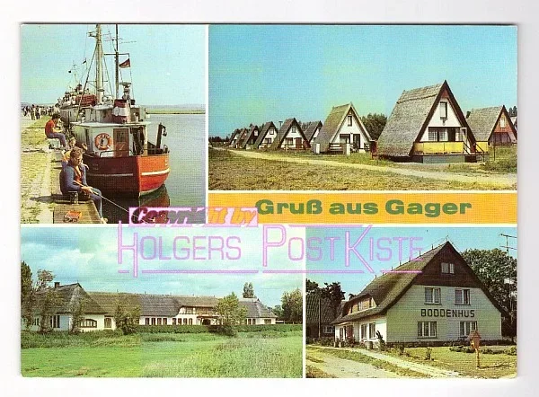 DDR-Ansichtskarte - Gruß aus Gager - Insel Rügen