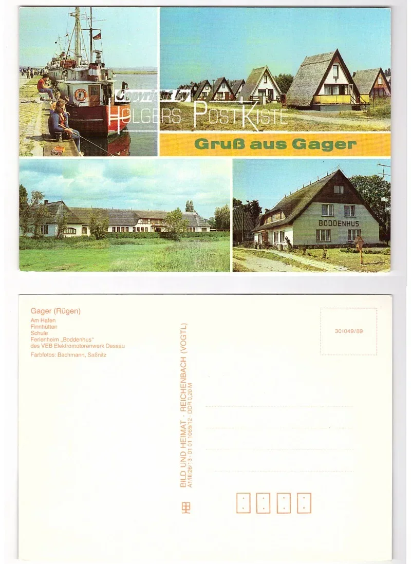 DDR-Ansichtskarte - Gruß aus Gager - Insel Rügen
