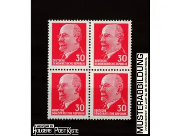 Viererblockeinheit DDR 935 Y Dauerserie Walter Ulbricht