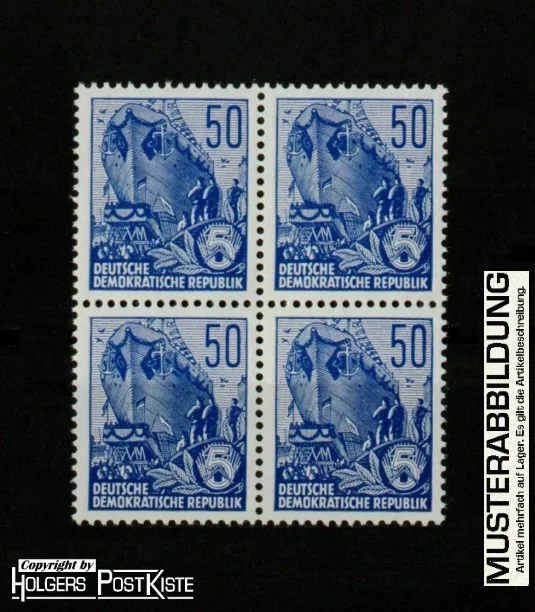 Viererblockeinheit DDR 584B Dauerserie Fünfjahrplan (Stapellauf)