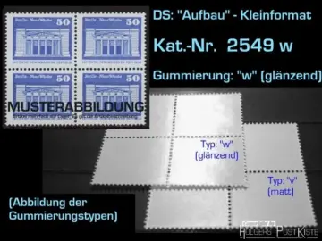 Viererblockeinheit DDR 2549 w Aufbau-Serie (Neue Wache Berlin)