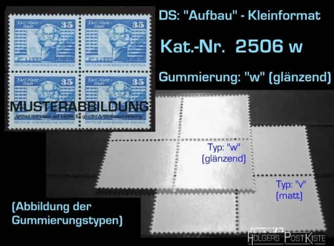 Viererblockeinheit DDR 2506 w Aufbau-Serie (Karl Marx Monument)