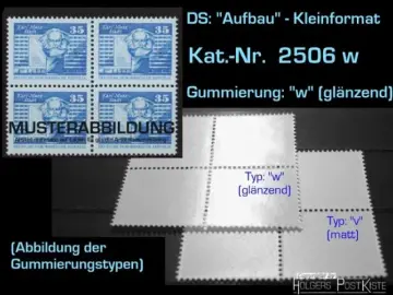 Viererblockeinheit DDR 2506 w Aufbau-Serie (Karl Marx Monument)