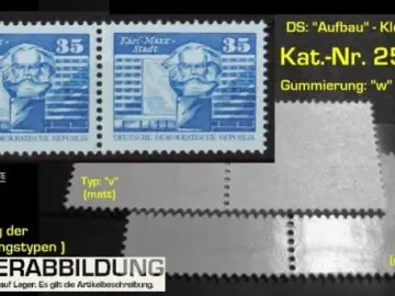 Paareinheit DDR 2506 w (waagerecht) Aufbau-Serie (Karl Marx Monument)