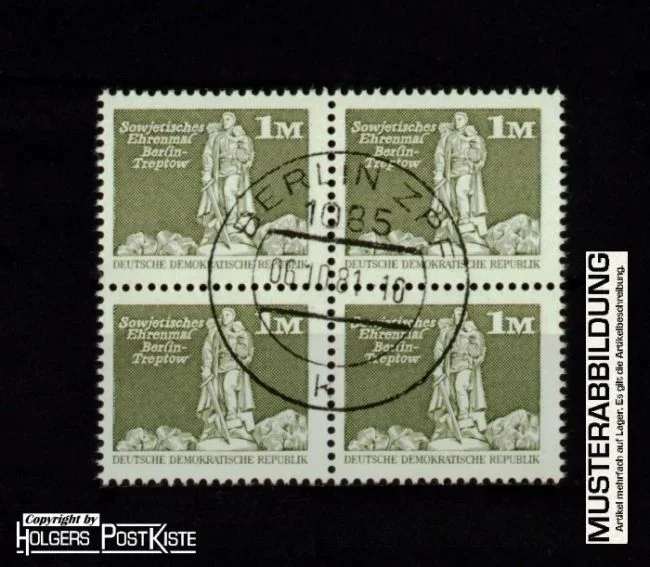 Viererblockeinheit DDR 2561 Aufbau-Serie (Ehrenmal Treptow)