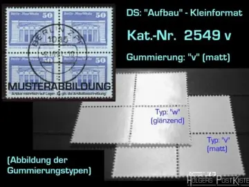 Viererblockeinheit DDR 2549 v Aufbau-Serie (Neue Wache Berlin)