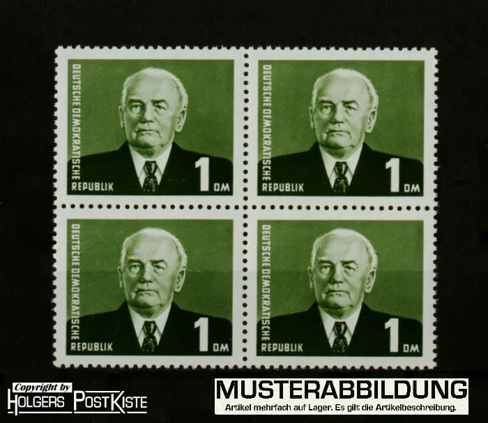 Viererblockeinheit DDR 622 b Wilhem Pieck (Staatsoberhaupt)