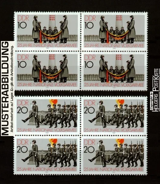 Viererblockeinheit DDR 2580+2581 Nationale Volksarmee (NVA)