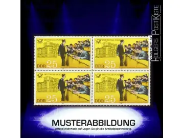 Viererblockeinheit DDR 2587 Lehrausbildung Deutsche Post