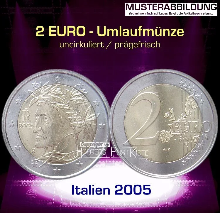 Euromünze 2 EURO - ITALIEN  2005- prägefrisch/unc