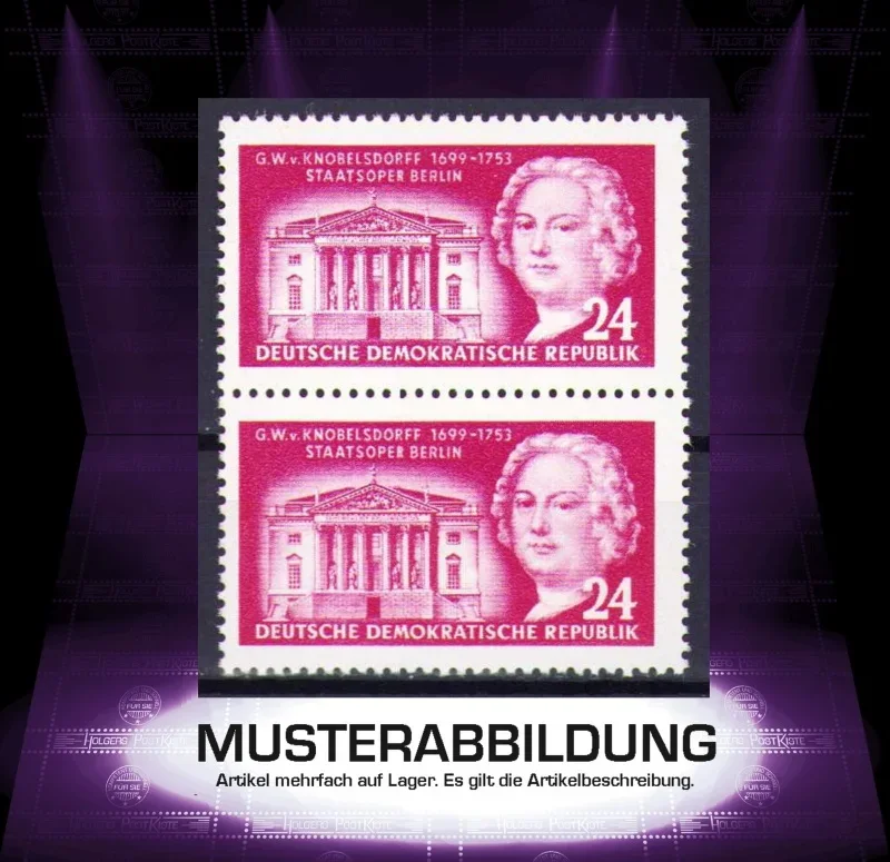 Paareinheit DDR 382 - Berühmte deutsche Baumeister