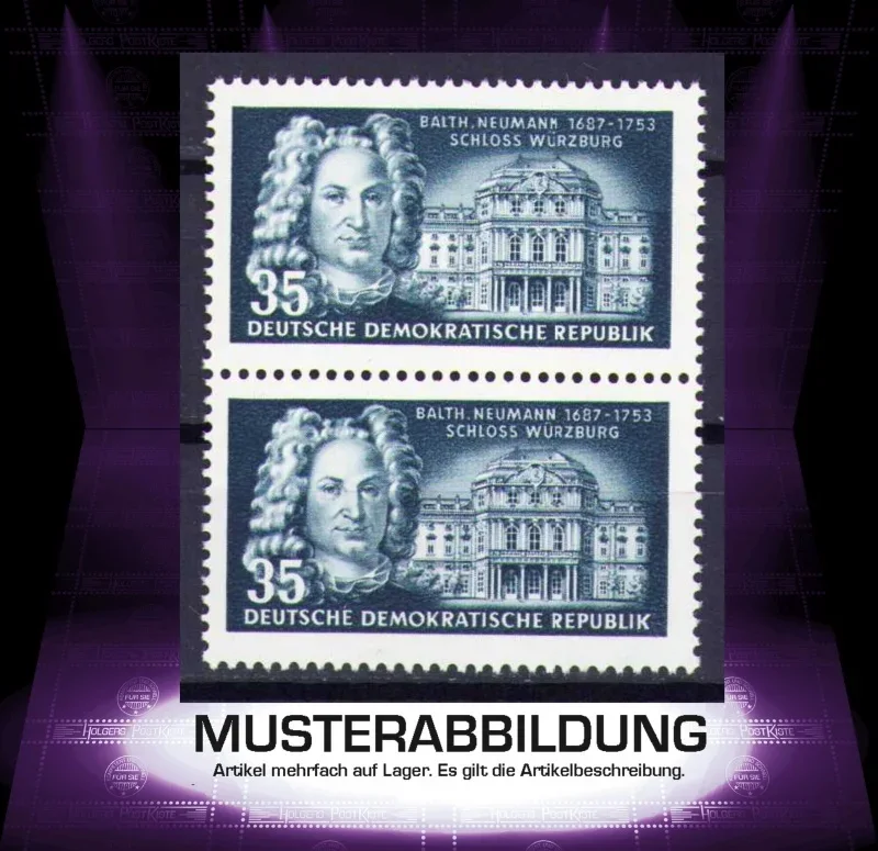 Paareinheit DDR 383 - Berühmte deutsche Baumeister