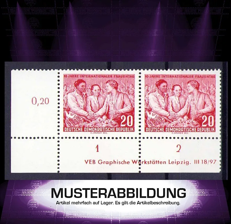 Druckvermerk (DV) DDR 451 XI - Frauentag