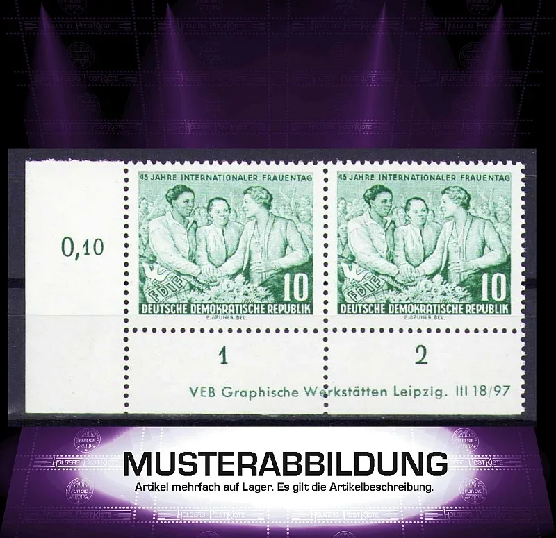 Druckvermerk (DV) DDR 450 XI - Frauentag