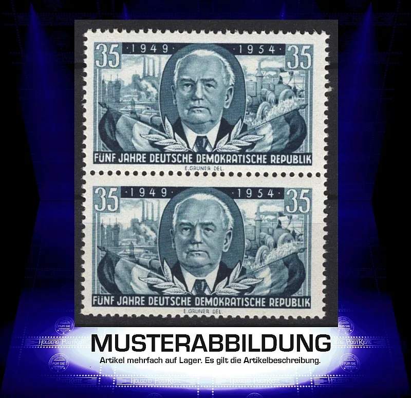 Paareinheit DDR 444 - 5.Jahrestag DDR-Gründung Pieck
