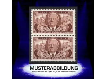 Paareinheit DDR 443 - 5.Jahrestag DDR-Gründung Pieck