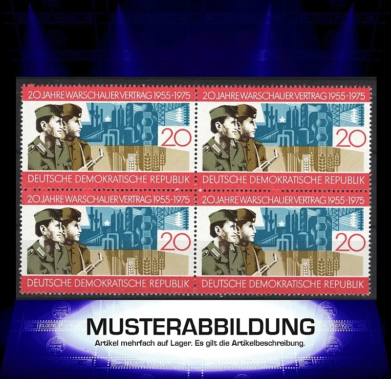 Vierereinheit DDR 2043 - Warschauer Vertrag