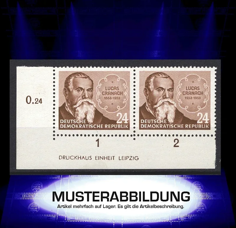 Druckvermerk (DV) DDR 384 - Lucas Cranach