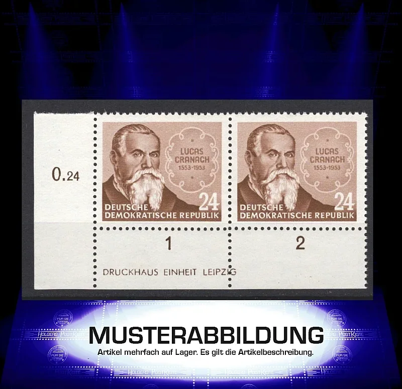 Druckvermerk (DV) DDR 384 - Lucas Cranach