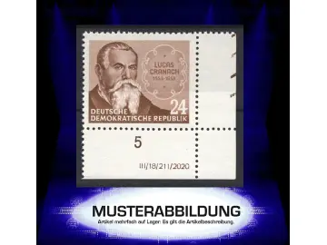 Druckvermerk (DZ) DDR 384 - Lucas Cranach