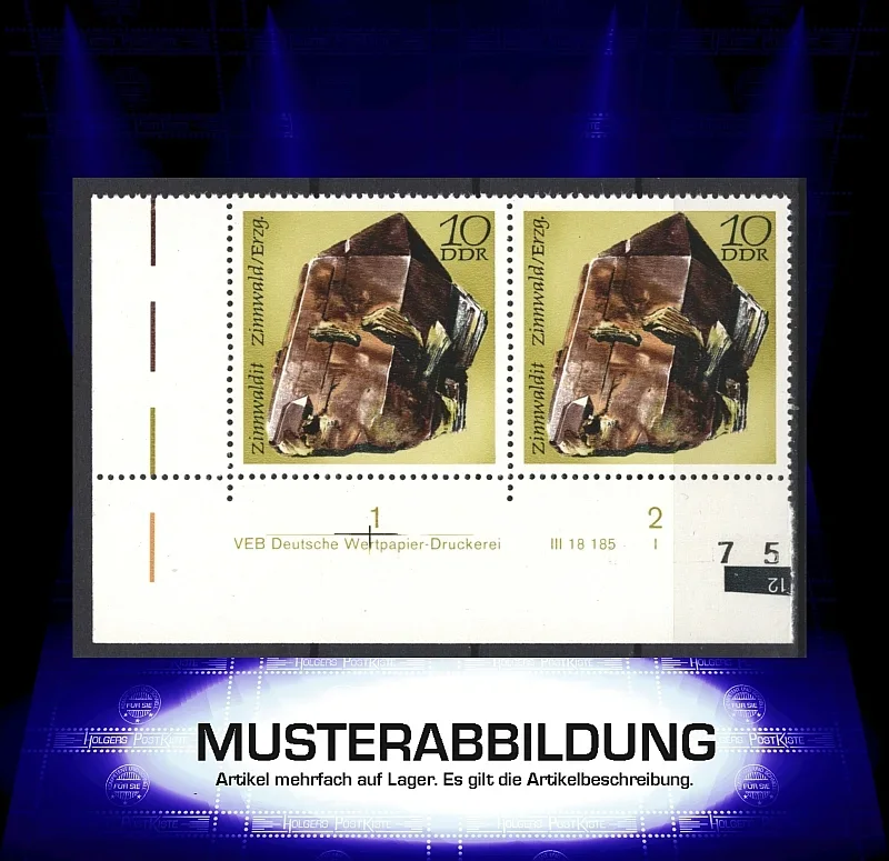 Druckvermerk (DV) DDR 1738 - Minerale