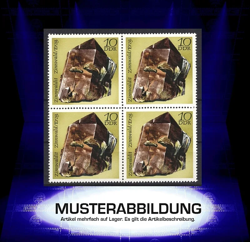 Vierereinheit DDR 1738 - Minerale