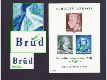 Bildfehler DDR Block 12 TA (464-466 B)